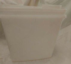 Tupperware Cereal Keeper Storage Container vintage  469-14 SHEER WHITE w Lid 471 - £7.01 GBP