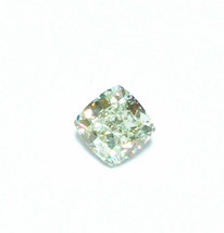 0.51 ct Natural Loose Fancy Light Green Diamond GIA Certified Cushion Cut VS1 - £4,339.33 GBP