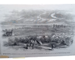 Matted Engraving Frank Leslie&#39;s Newspaper 1865 Civil War Cape Fear Fort ... - $34.60