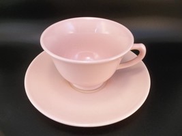 Lu Ray Pastels Tea Cup Saucer Luray Pastel USA Teacup Pink Peach - £9.54 GBP