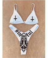 Funny Letters Print 2Pcs Bikini - $32.85 CAD