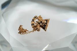 Vintage 10k Skull Crossbones Fraternity Pin TKE J 1.2cm - $138.60
