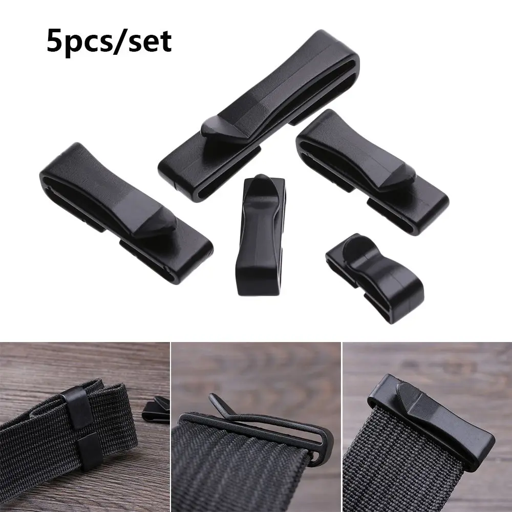 5pcs Molle Webbing Buckle Camping Hiking Outdoor Military Attach Strap Belt end - £7.25 GBP+