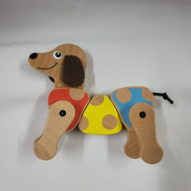 Melissa and Doug Wooden Wooden Dog Twistable Posable Toy GH 17052 Dachshund Baby - £12.60 GBP
