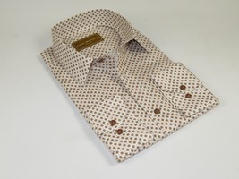 Men 100% Cotton Sports Shirt CIERO MONTERO Turkey Casual/Dress up #KZN-43 Brown image 2