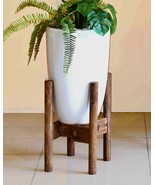 Adjustable Wood Plant Stand, Acacia Rustic Pot Holder, Pot &amp; Plant NOT I... - $744.61 MXN