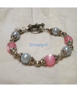Pink Fibre Optic Purple Pearl Bracelet - $21.86 CAD