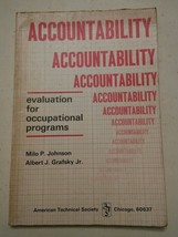 009 Accountability Evaluation for Occupational Programs Milo Johnson Book - £7.85 GBP