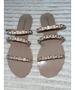 Steve Madden Yalsa Nude Plastic Pearl Sandals sz 9 new - $78.21