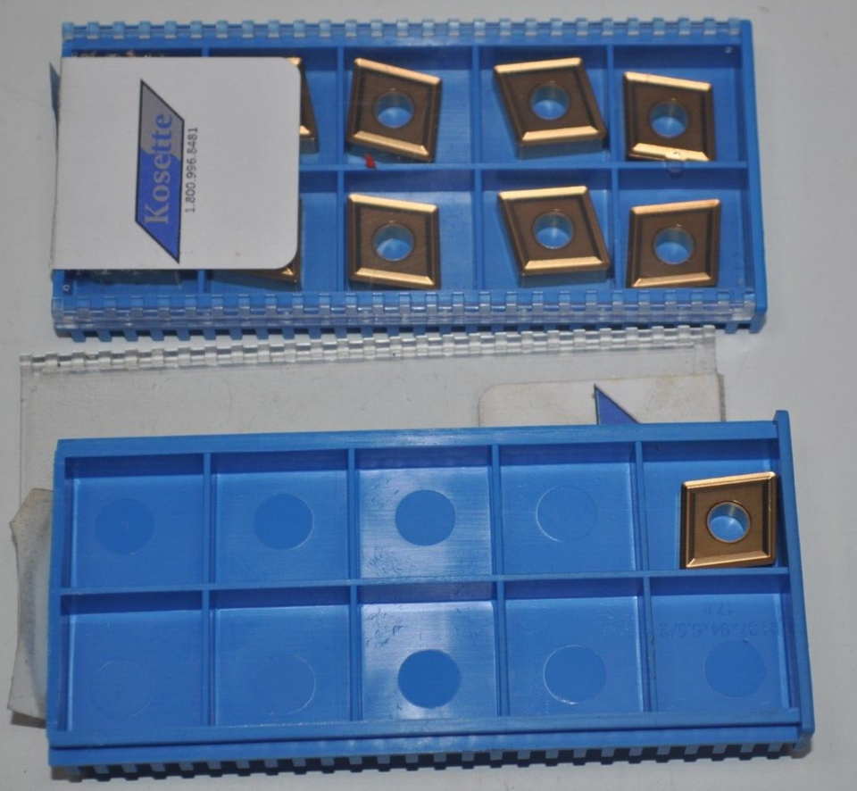 Lot of 11 NEW - Kosette  Carbide Turning Inserts CNMG120408-SM GM1125 - $44.54