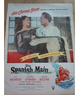 Vintage The Spanish Main Movie Maureen O&#39;Hara RKO Print Magazine Ad 1945 - $12.33 CAD