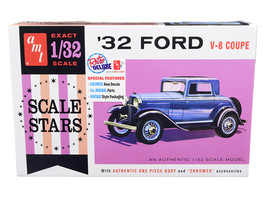 Skill 2 Model Kit 1932 Ford V-8 Coupe &quot;Scale Stars&quot; 1/32 Scale Model by AMT - £33.01 GBP