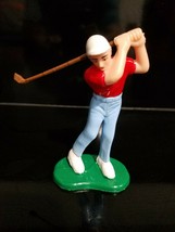 Classic Golfer In Full Swing Cake Topper - 4 Inch - New In Bag - $5.87