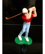 Classic Golfer In Full Swing Cake Topper - 4 Inch - New In Bag - $5.93