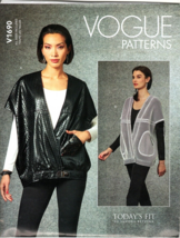 Vogue V1690 Women's 4 to 22 Sandra Betzina Loose Vest Uncut Sewing Pattern New - £20.79 GBP