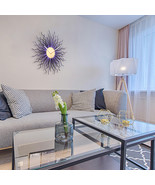 Large size contemporary wooden wall clock with shades of purple - Medusa... - €136,97 EUR+