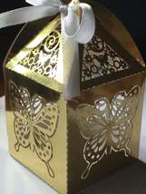 100pcs Butterfly Laser Cut wedding gift boxes,Laser Cut favor boxes for Birthday - £27.17 GBP