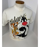 Vintage Sylvester Jr T Shirt Sz Large Front &amp; Back Graphic Looney Tunes USA - $64.45 CAD