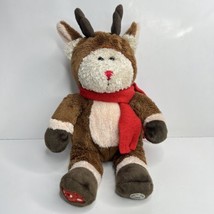 Starbucks Bearista Plush Bear Rudolph the Red Nose Reindeer 2003 Christmas 11&quot; - £11.43 GBP