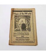 Hope of the World A Christmas Service Sunday School 30 pages 1927 Vintage - $8.21 CAD