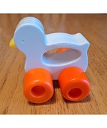 Playskool wee animals duck on wheels rolling racing - $5.00