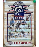 Chicago Bears Football 1986 NFC Champions Super Bowl Poster Used See Con... - £31.10 GBP
