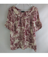 BCBG Maxazria Women's Blouse With Floral Paisley Designs Size Medium 100% Silk - $24.74