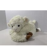 Holy Land Experience plush cream brown lamb sheep lying down nativity toy - $13.64