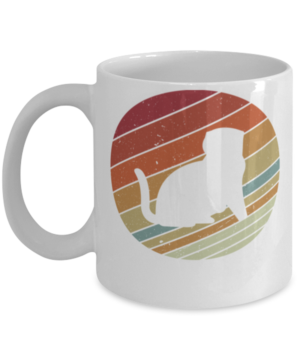 Retro Vinatge Style Cat Lover Scottish Fold Mug Gift Idea  - $14.95