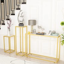Recaceik Console Table Set For Living Room, Modern Sofa Table &amp; Side Table With - £93.51 GBP