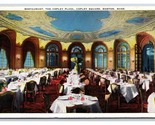 Copley Plaza Square Restaurant Boston Massachusetts MA UNP Linen Postcar... - $1.93