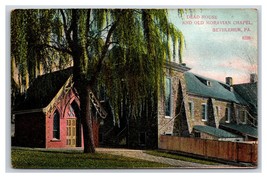 Dead House and Old Moravian Chapel Bethlehem Pennsylvania PA UNP DB Postcard U17 - £2.06 GBP