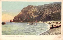 Moonstone Beach Paddle Steamer Launch Catalina Island California 1905c postcard - £5.53 GBP