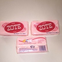 3ct ZOTE Laundry Bar Soap Pink 7 oz Each - £7.80 GBP