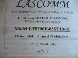 New Lascomm LT8300 LT8300P-03ST10-01 Multiplexer - $240.42