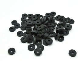 1/8&quot; ID Rubber Washer 3/32&quot; Thick  3/8&quot; OD Multiple Pack Sizes #6 Flat W... - £9.19 GBP