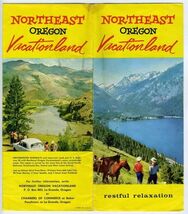 Northeast Oregon Vacationland Brochure 1950's Le Grande Pendleton Baker - $14.83