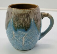 C) Large Blue Ceramic Beach Shore Ice Glacier Glazed Coffee Tea Mug - $19.79