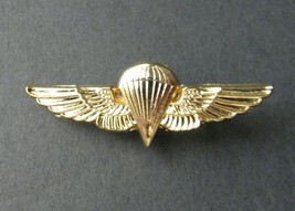 Paratrooper Navy Marines Gold Colored Mini Jump Wings Lapel Pin 1.25 Inches - £4.46 GBP