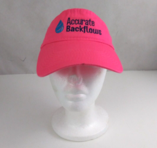 Port Authority Accurate Backflows Women&#39;s Pink Embroidered Adjustable Visor - $11.63