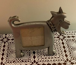 Dog Pewter Photo Frame 6 In Desktop Office Sturdy Heavyweight Easel Back - £9.47 GBP