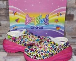 Crocs Lisa Frank Mega Crush Clogs with Jibbitz, Women 7 Men 5 Unisex NIB - $113.85