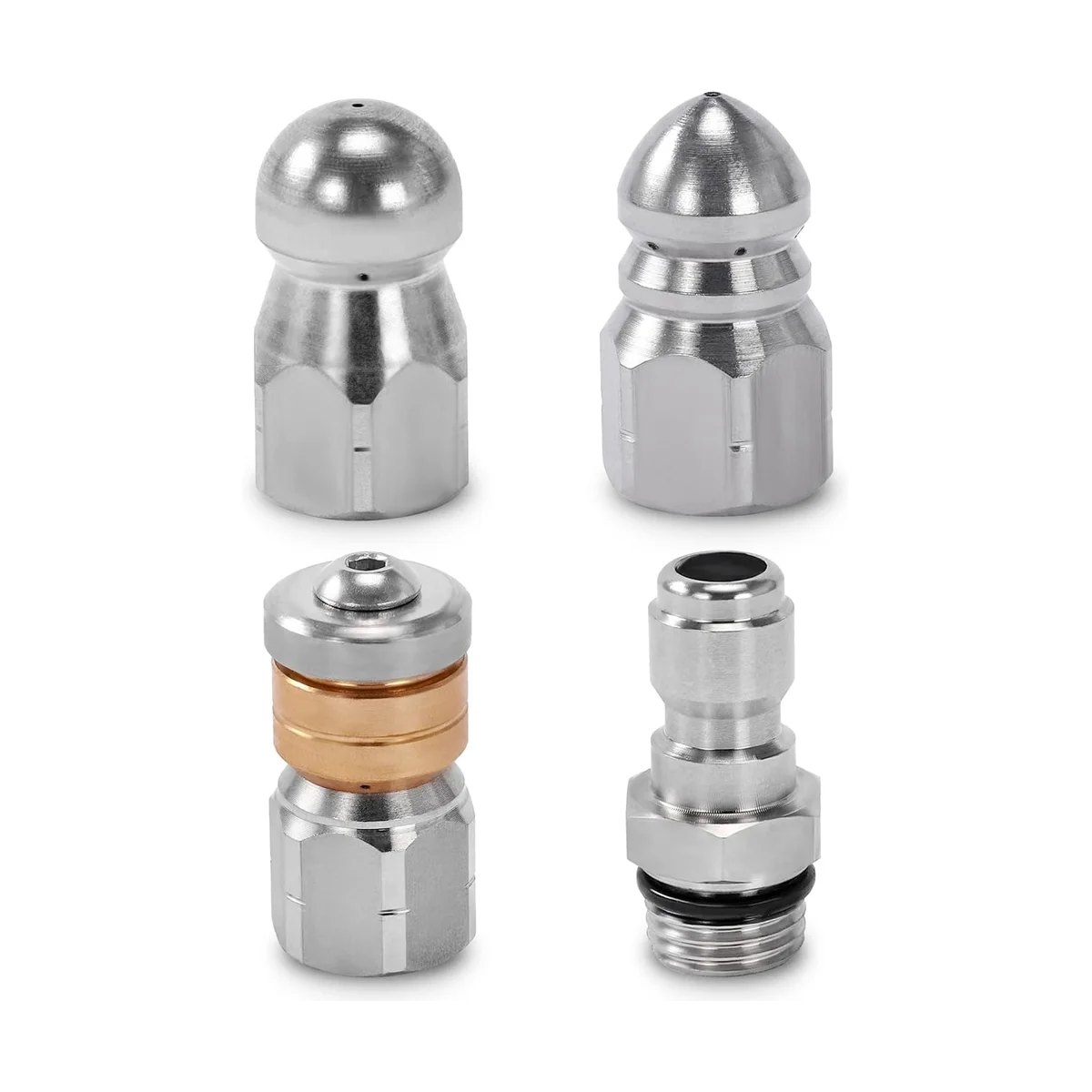 Sewer Jetter Nozzle for Pressure Washer,Drain Cleaning Tips,Rotating But... - $2,534.47 MXN