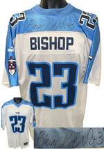 Blaine Bishop Signed Tennessee Titans White NFL Puma Rep Jersey #23 (L) - Becket - £158.83 GBP