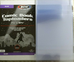 5 Loose BCW Silver Age Comic Book Topload Holder Toploaders New - £19.88 GBP