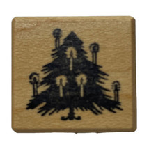 Christmas Tree With Candles Rubber Stamp PSX A-330 Vintage 1988 New - $8.77