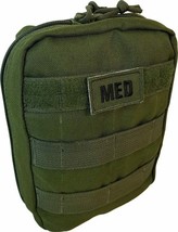 NEW Elite First Aid MOLLE Soldiers Tactical Medical IFAK Trauma KIT - OD... - £31.61 GBP