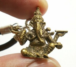 Lord Ganesha God Of Success Ganapati Miracle Ganesh Lucky Rich Pendant Necklace - £21.46 GBP