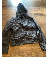 Women’s Jack And Jones Tactical jacket  Black Medium, Nwot 100% Nylon Wa... - $37.61