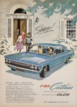 1961 Print Ad The Oldsmobile F-85 Cutlass 2-Door in the Snow Olds - £15.29 GBP
